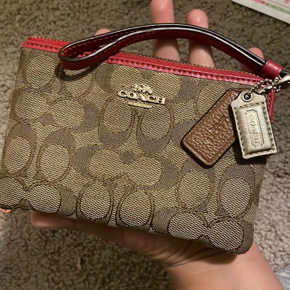 Coach wristlet hand bag